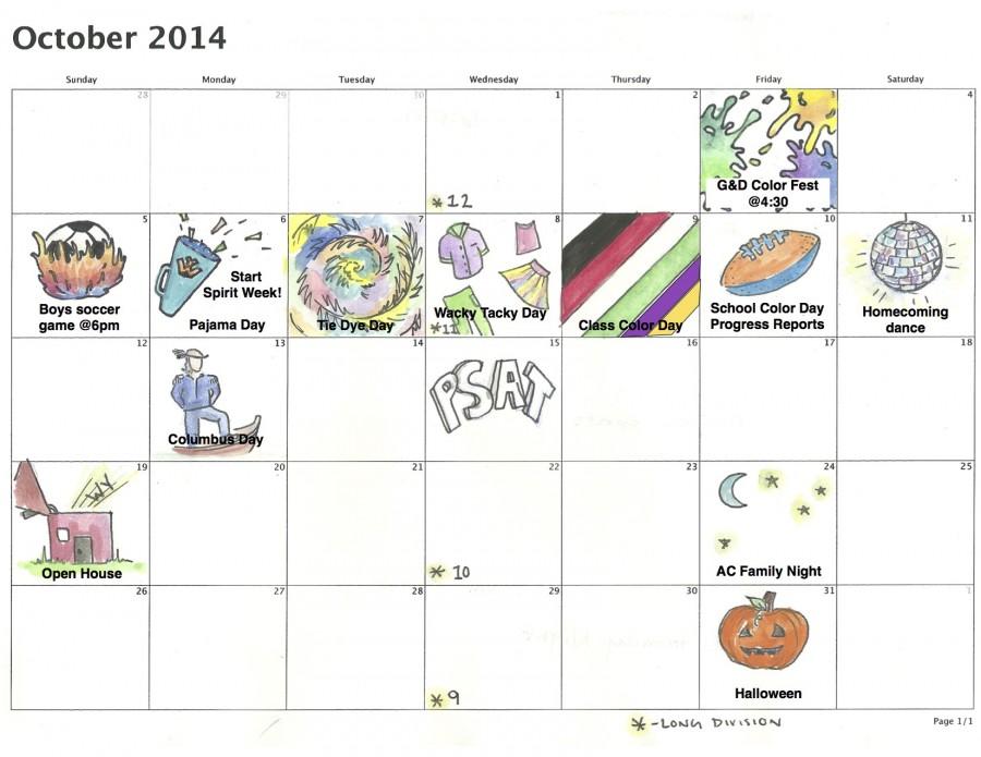 October Calendar 