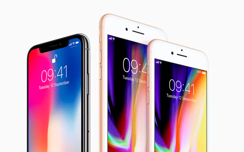 “iPhone X, iPhone 8 Plus and iPhone 8” credit: Telegraph UK, Apple
