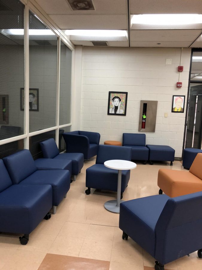 New lounge chairs in Whitney Young Main Building. Photo taken by Naiya Wax-Groot